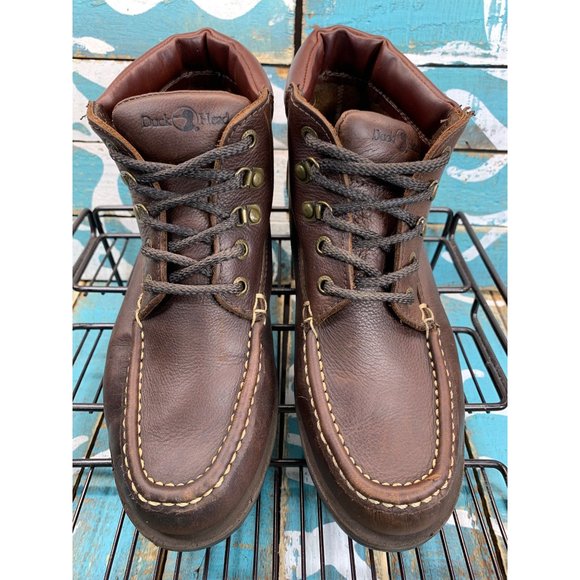 Duck Head Mens Size 7.5M Brown Leather Chukka Boot Shoelace Up - Picture 3 of 10